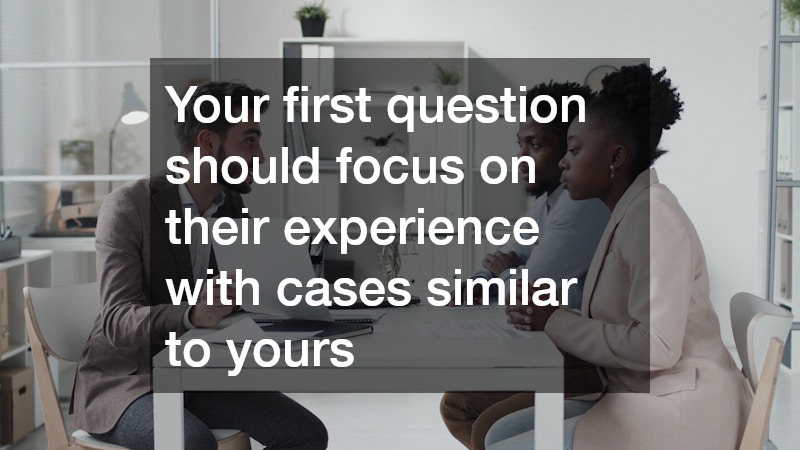 divorce lawyer talking to his clients in his office